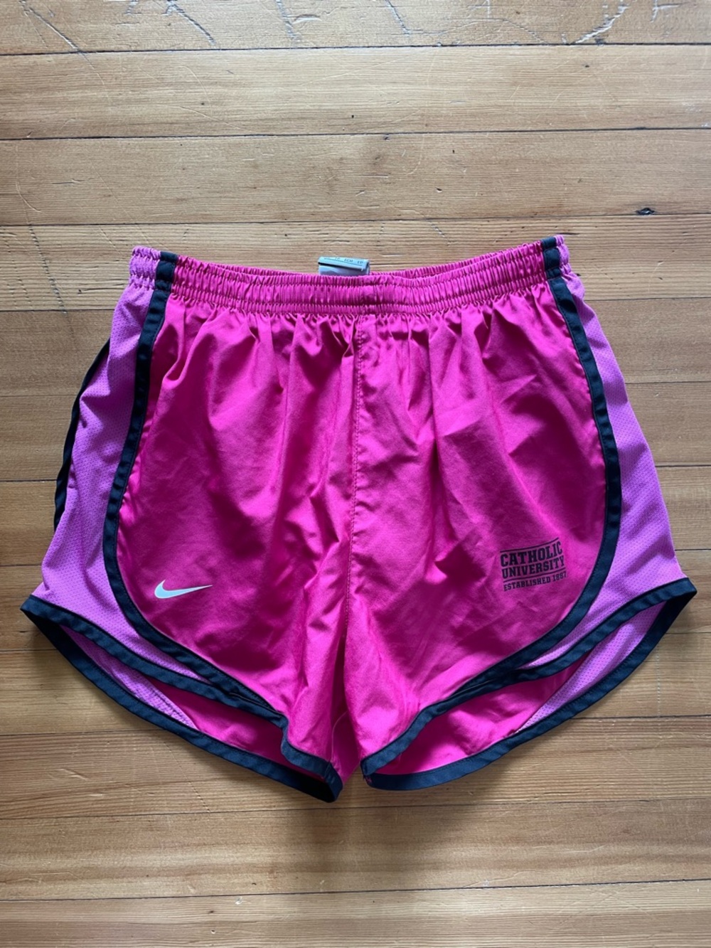 Catholic University Nike Women’s Bright Pink Athletic Shorts